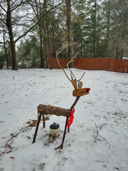home-made reindeer